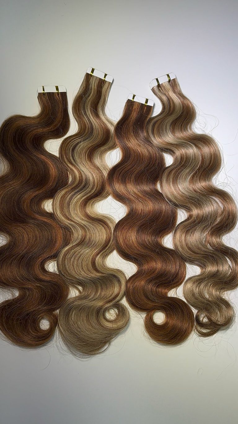 Touch bei Monique echte Haare Extension 50 cm #4DeepWave tape.